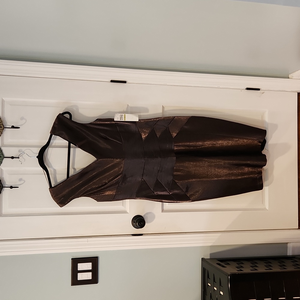 Brown cocktail dress size 14